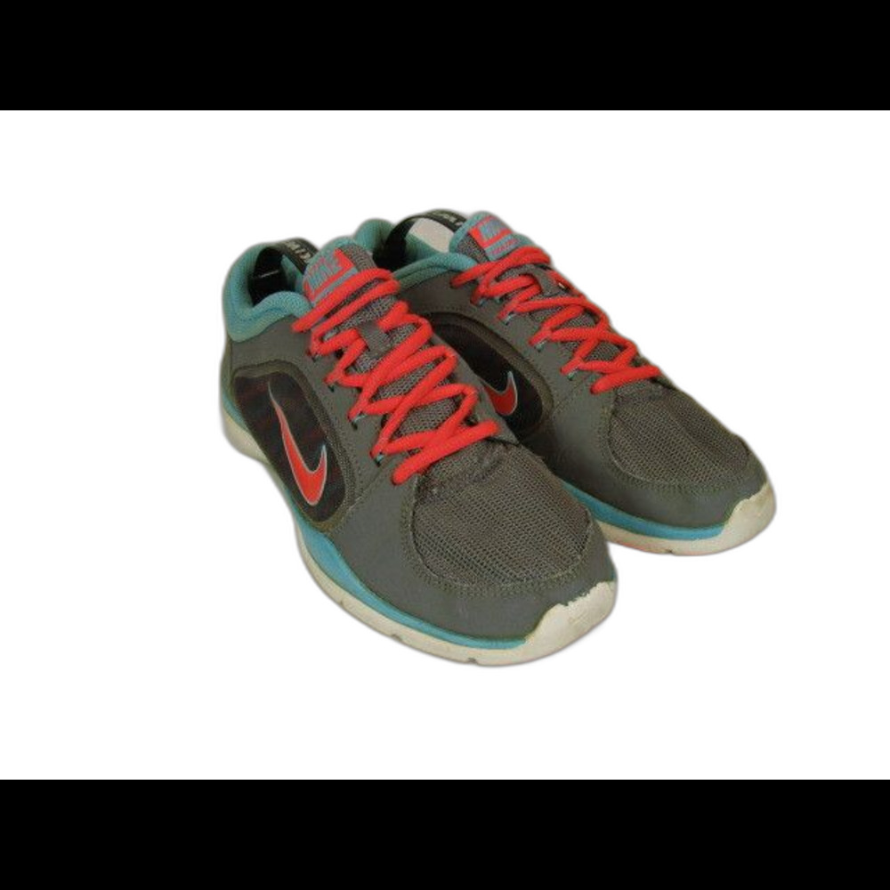 Womens Nike Training Gray/Blue Running Athletic Tennis Shoes sz 7.5